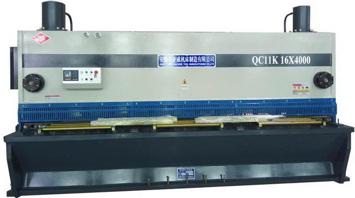 AHYW Yawei 16mm ইস্পাত প্লেট 4M Guillotine কাটন মেশিন